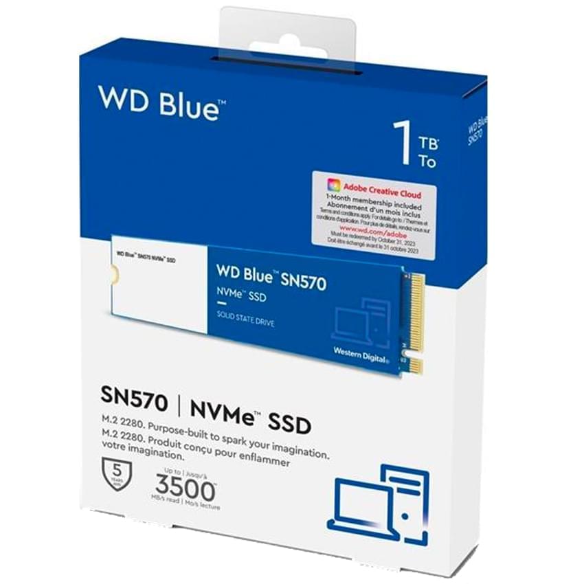 Disco Solido Ssd 1Tb Western Digital Sn570 Blue M2 Pcie Gen3